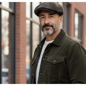 NEW Stetson NewsBoy Hat Flat Cap Ivy Fitted Mens XL Charcoal Gray Wool 3482-15